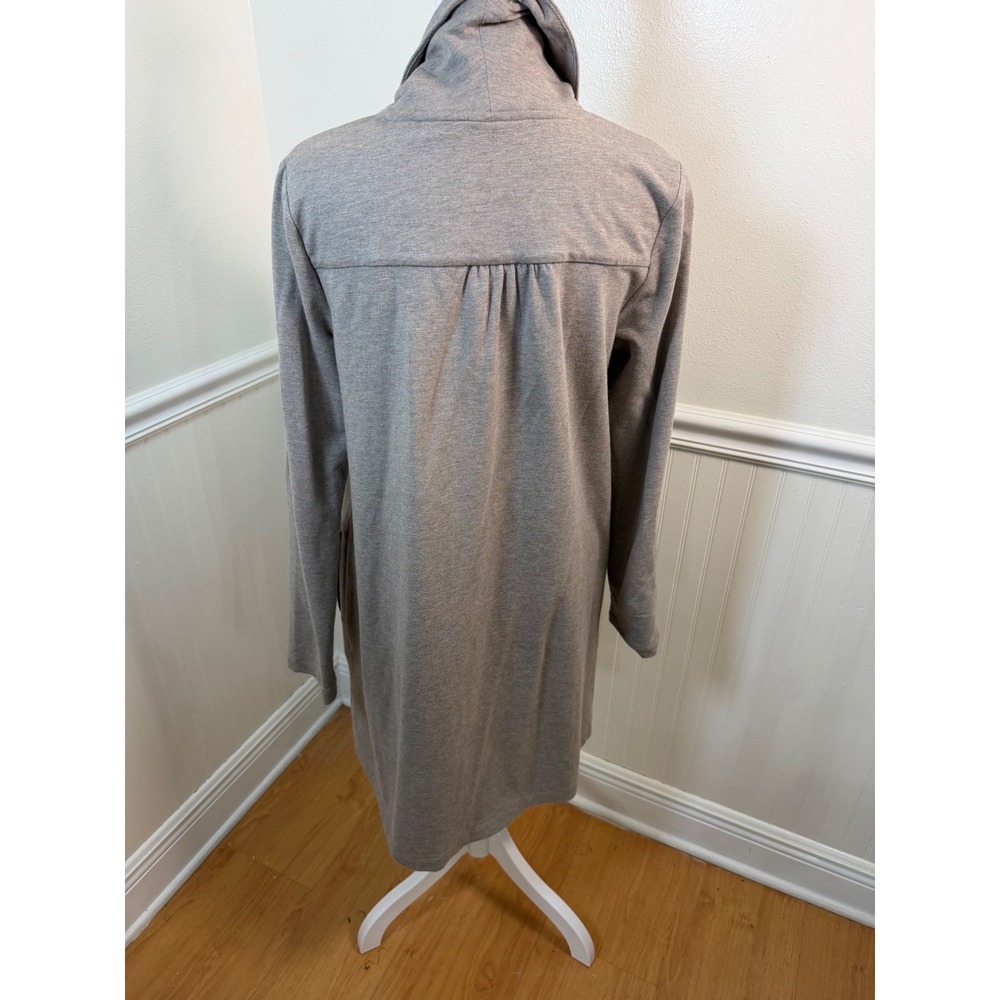Pure Jill Casual Cowl Neck Long Sleeve Tunic Dress with Pockets Taupe Size S - Picture 5 of 11